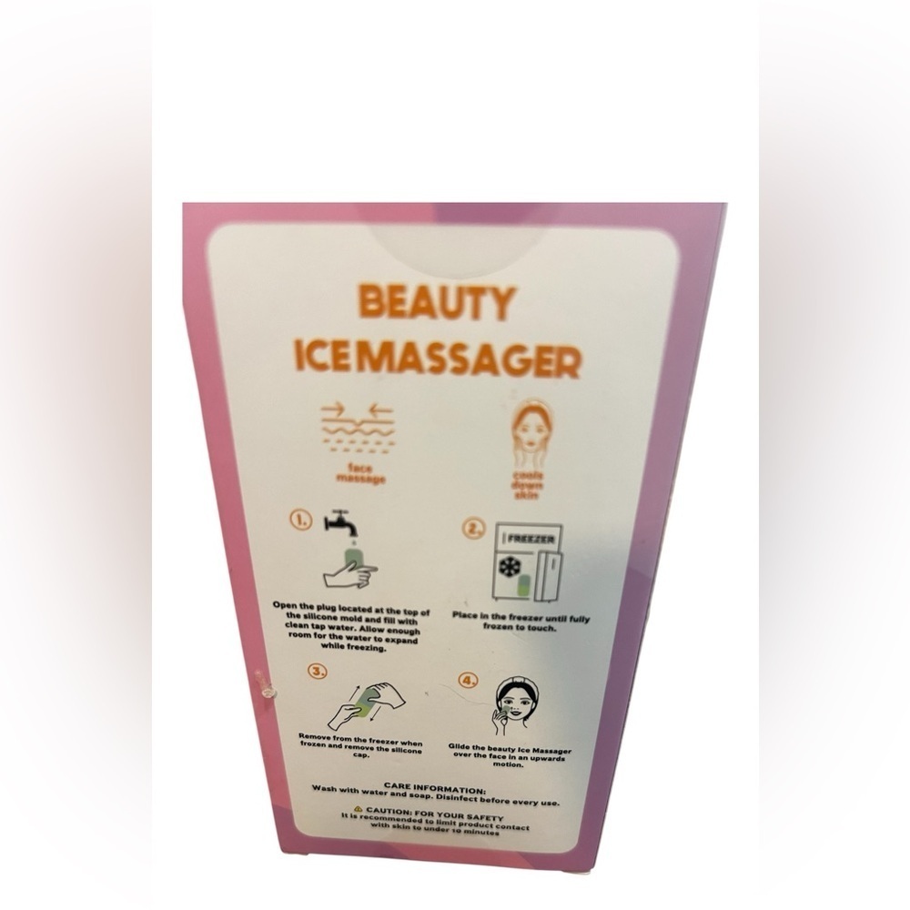 Green and Pink Bath Ice Massager Tool - Picture 2 of 2
